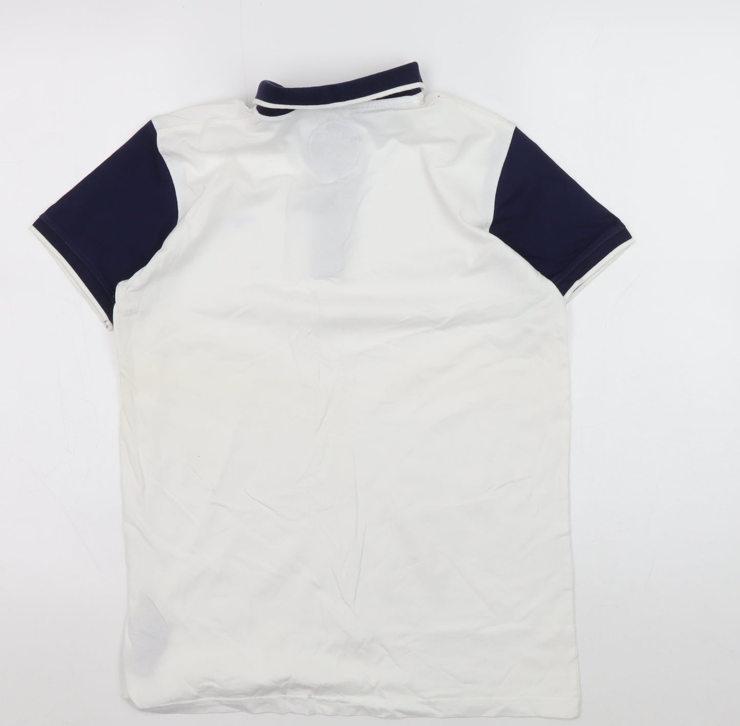 Blue Zoo Boys White and Black Polo Shirt 12-13 Years