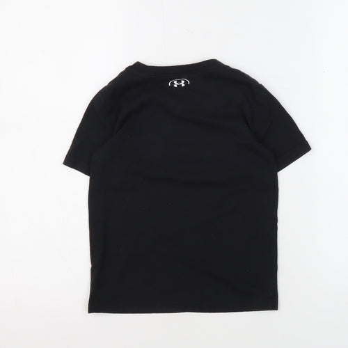Under Armour Boys Black T-Shirt, 5-6 Years, Gym & Training
