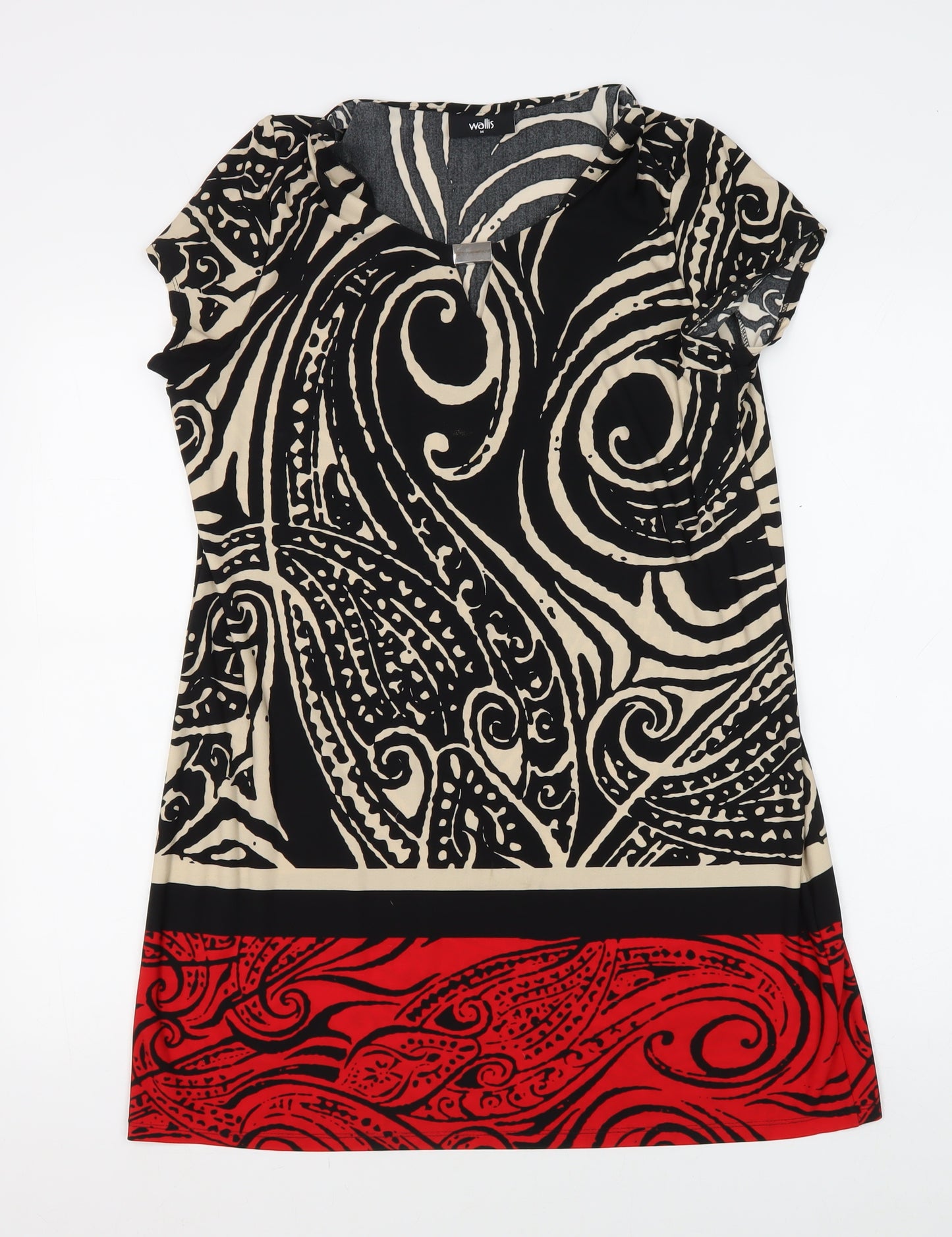 Wallis Women's Black Multicoloured M Shift Dress