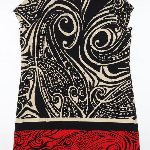 Wallis Women's Black Multicoloured M Shift Dress
