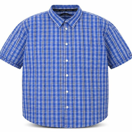 Colin Montgomerie Men's Blue Check Shirt L