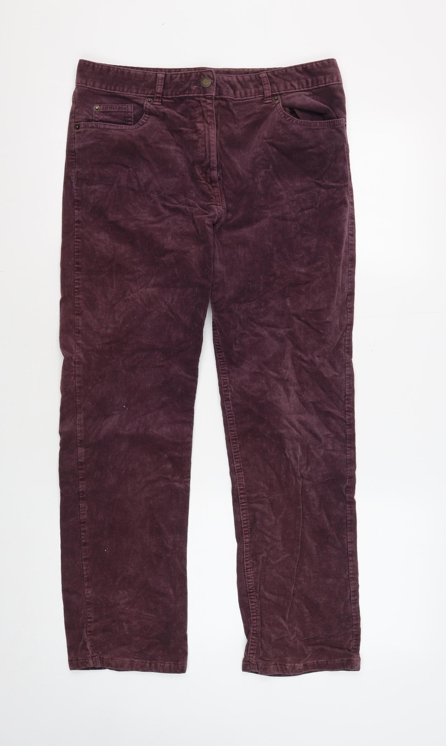 Marks and Spencer Women's Purple Trousers Size 12