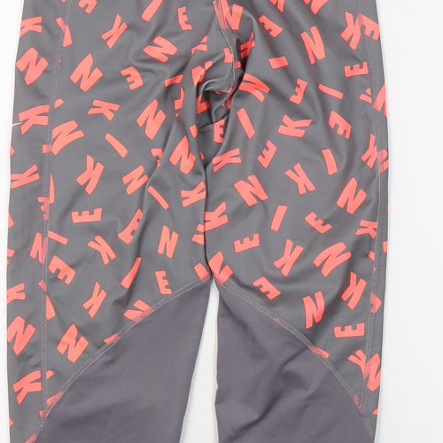 Nike Teens Multicoloured XL Cropped Letter Leggings