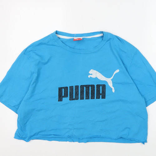Puma Unisex Blue XL Basic T-Shirt, Breathable, Sports