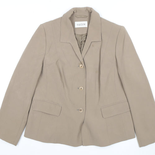 Eastex Beige Women's Suit Jacket Size 12 Regular