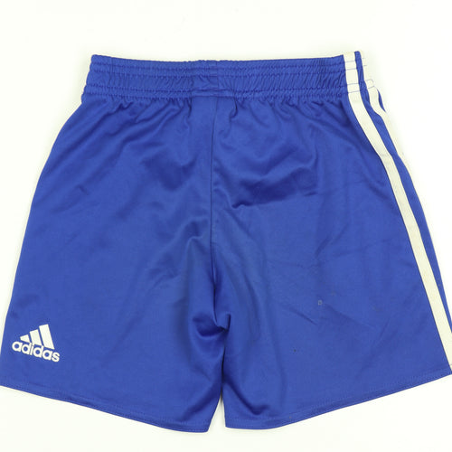 Adidas Boys Blue Athletic Football Shorts 5-6 Years