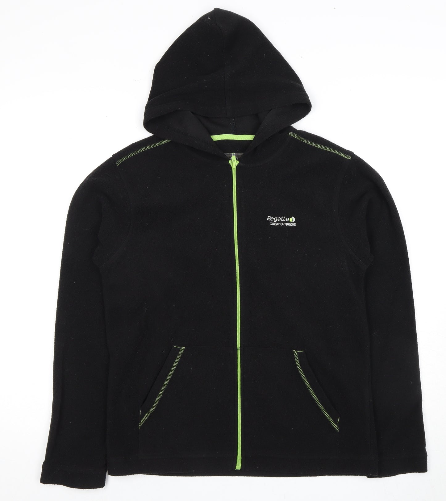 Regatta Teens Black Fleece Jacket Full Zip Size 34
