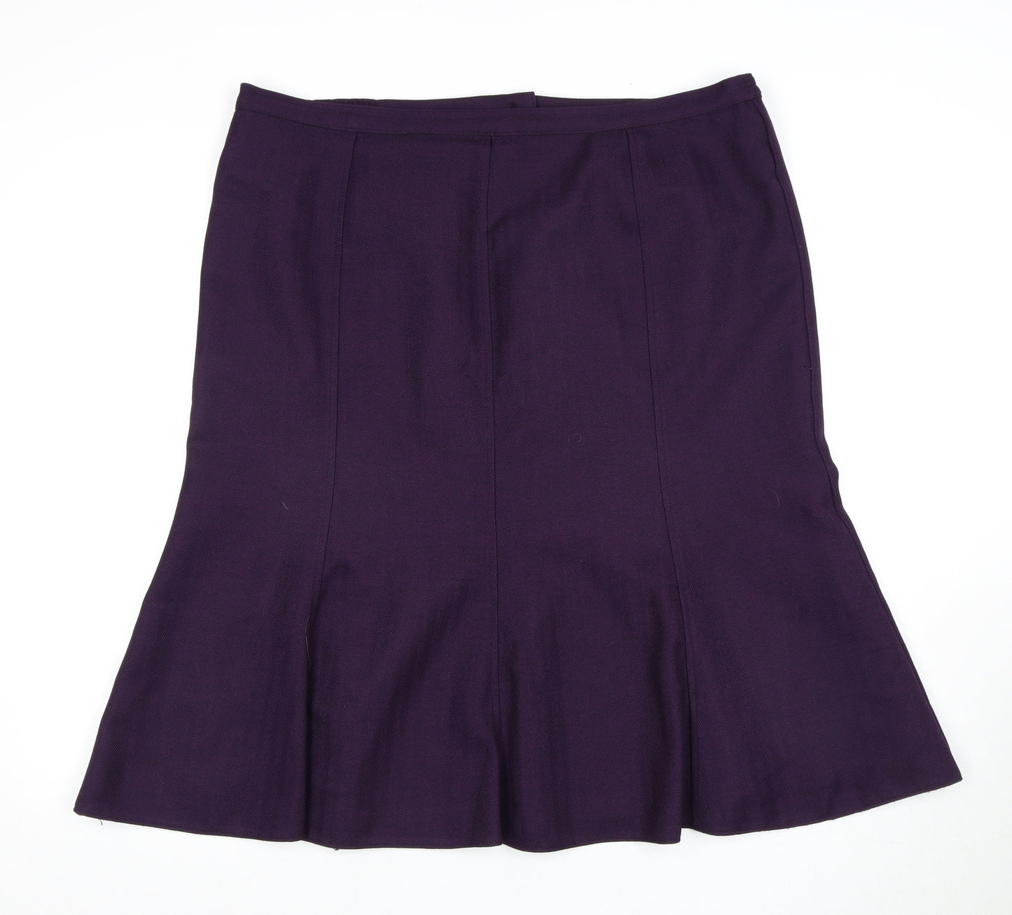 EWM Women's Purple Midi Straight Skirt Size 18