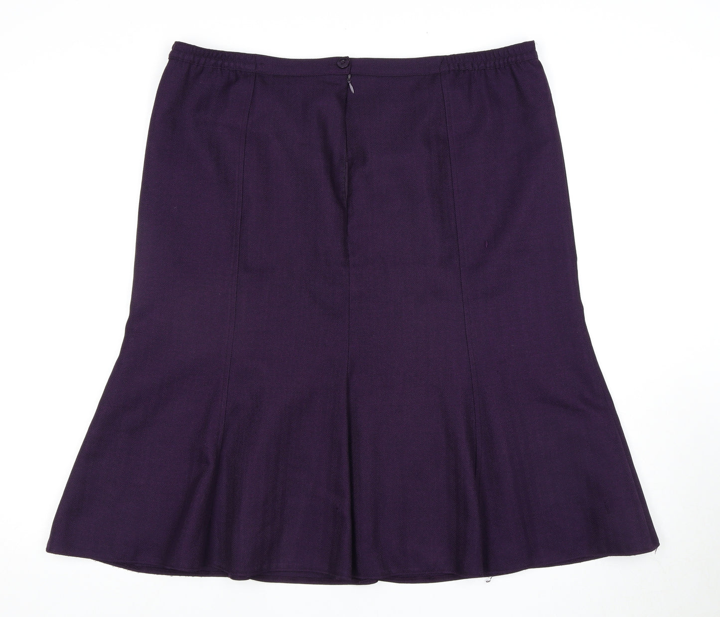 EWM Women's Purple Midi Straight Skirt Size 18