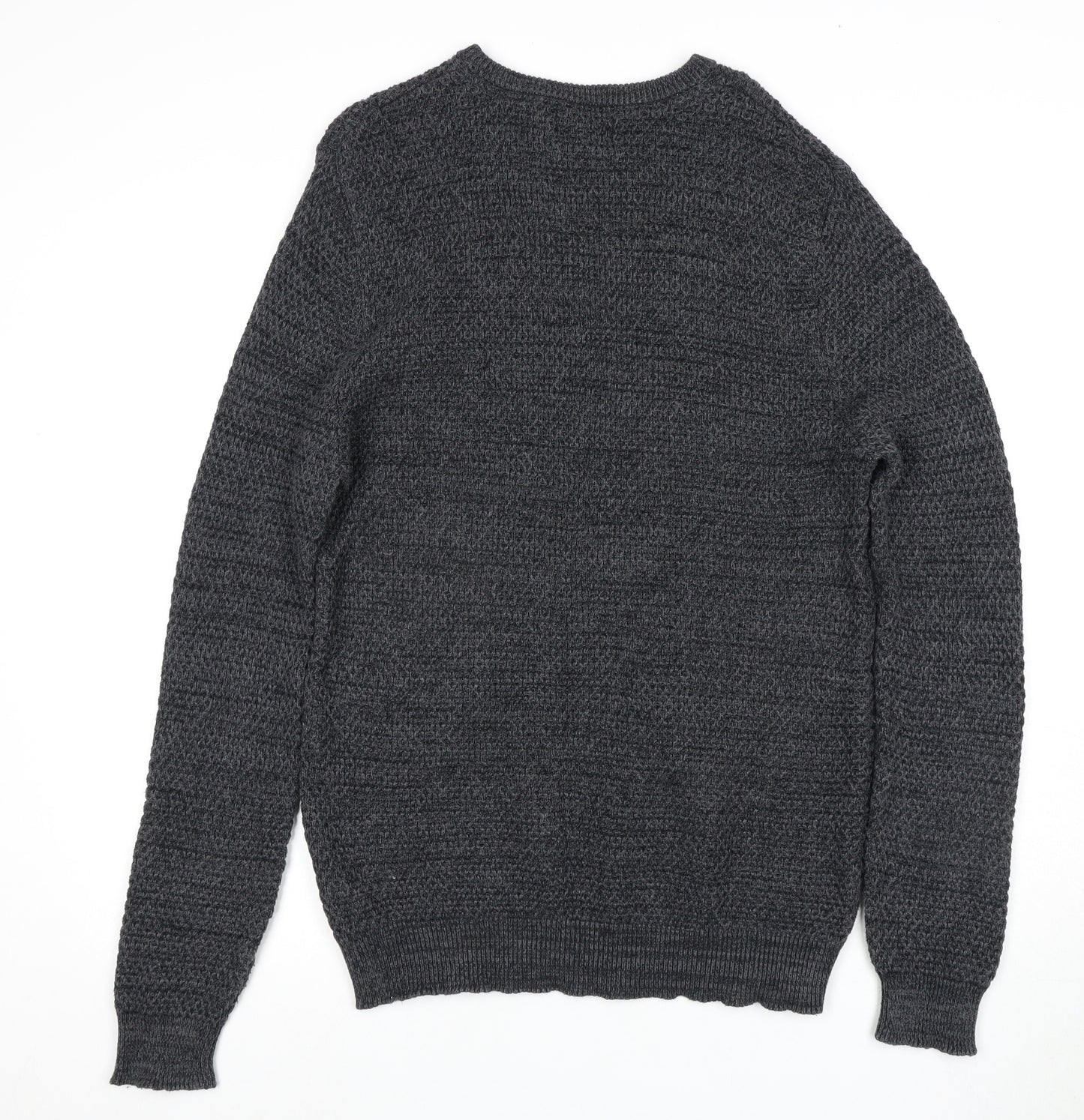 Marks and Spencer Men's Grey Cotton Pullover Jumper L