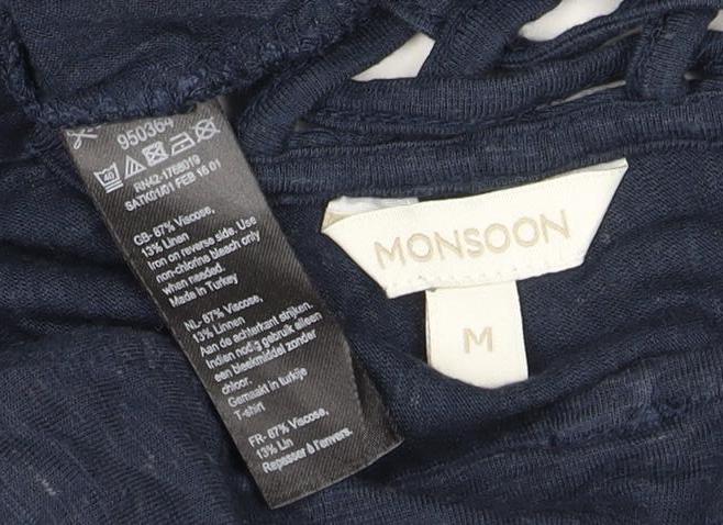 Monsoon Women's Blue M Jersey T-Shirt