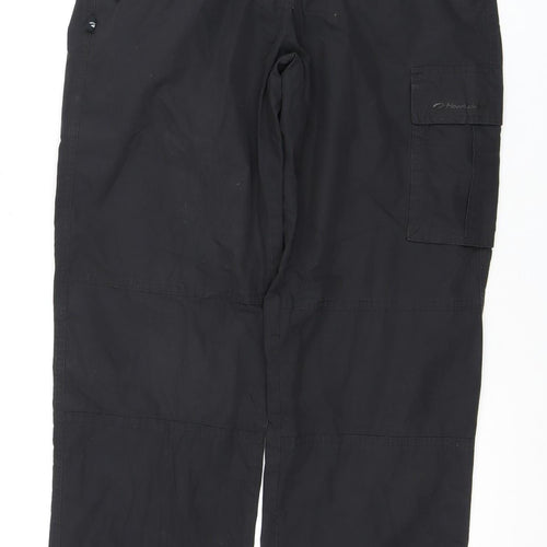 Mountainlife Women's Black Cargo Trousers Size 8