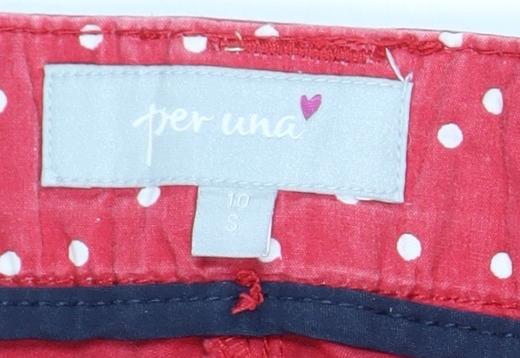 Primark Teens Red Polka Dot Straight Leg Jeans, S