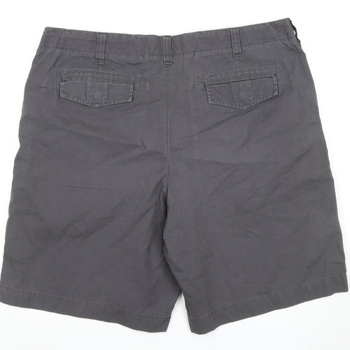 Marks and Spencer Men's Black Chino Shorts - Size 40 in