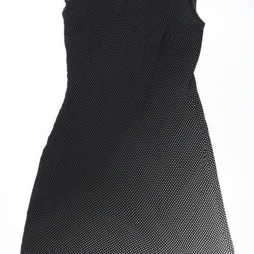 Marks and Spencer Women's Black Polka Dot A-Line Dress, Size 12