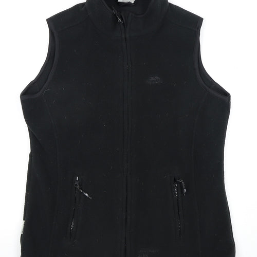 Trespass Women's Black Fleece Waistcoat, M, Full Zip
