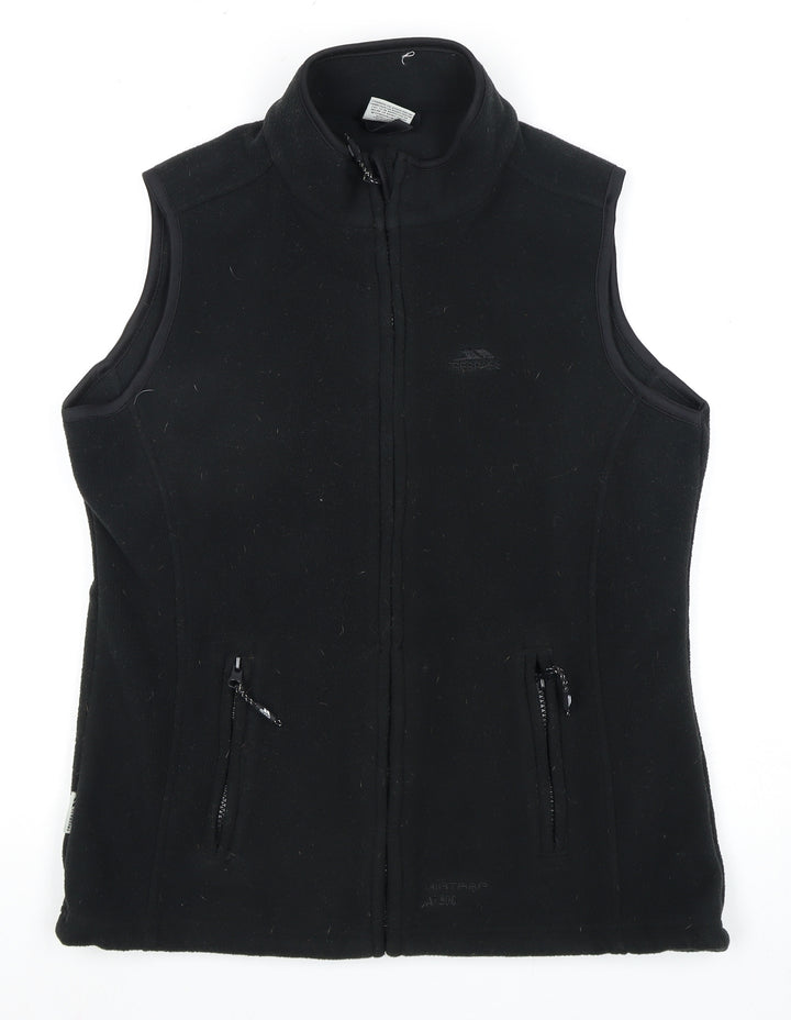 Trespass Women's Black Fleece Waistcoat, M, Full Zip