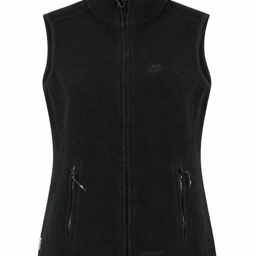 Trespass Women's Black Fleece Waistcoat, M, Full Zip