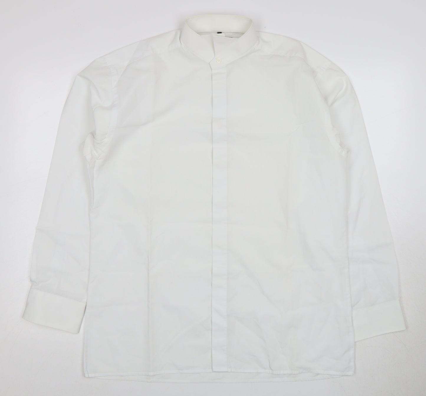 Disley Men's White Regular Fit Formal Dress Shirt