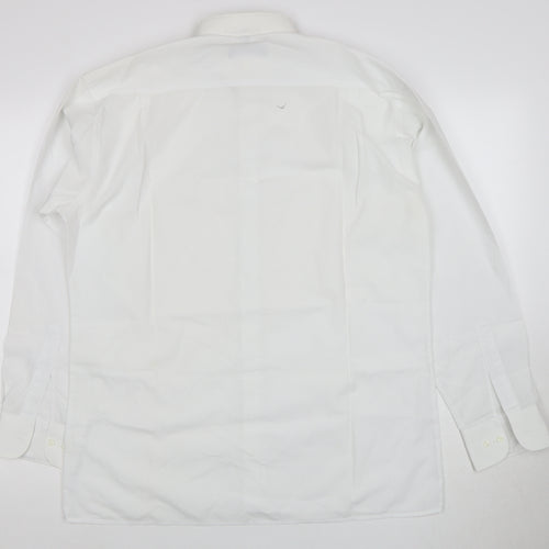 Disley Men's White Regular Fit Formal Dress Shirt