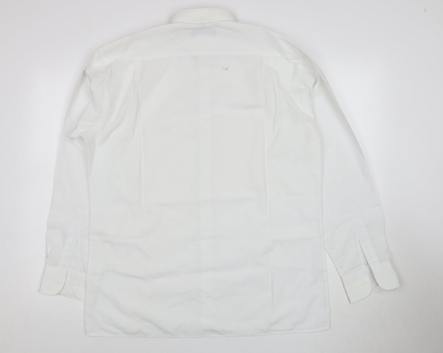 Disley Men's White Regular Fit Formal Dress Shirt