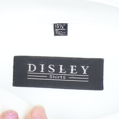 Disley Men's White Regular Fit Formal Dress Shirt