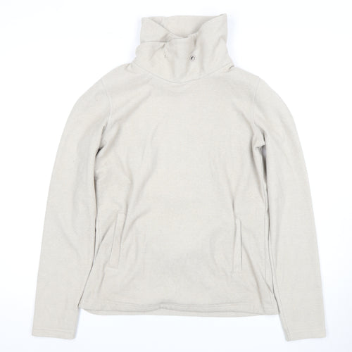 Mountain Warehouse Women's Beige Cowl Neck Sweatshirt Size 10