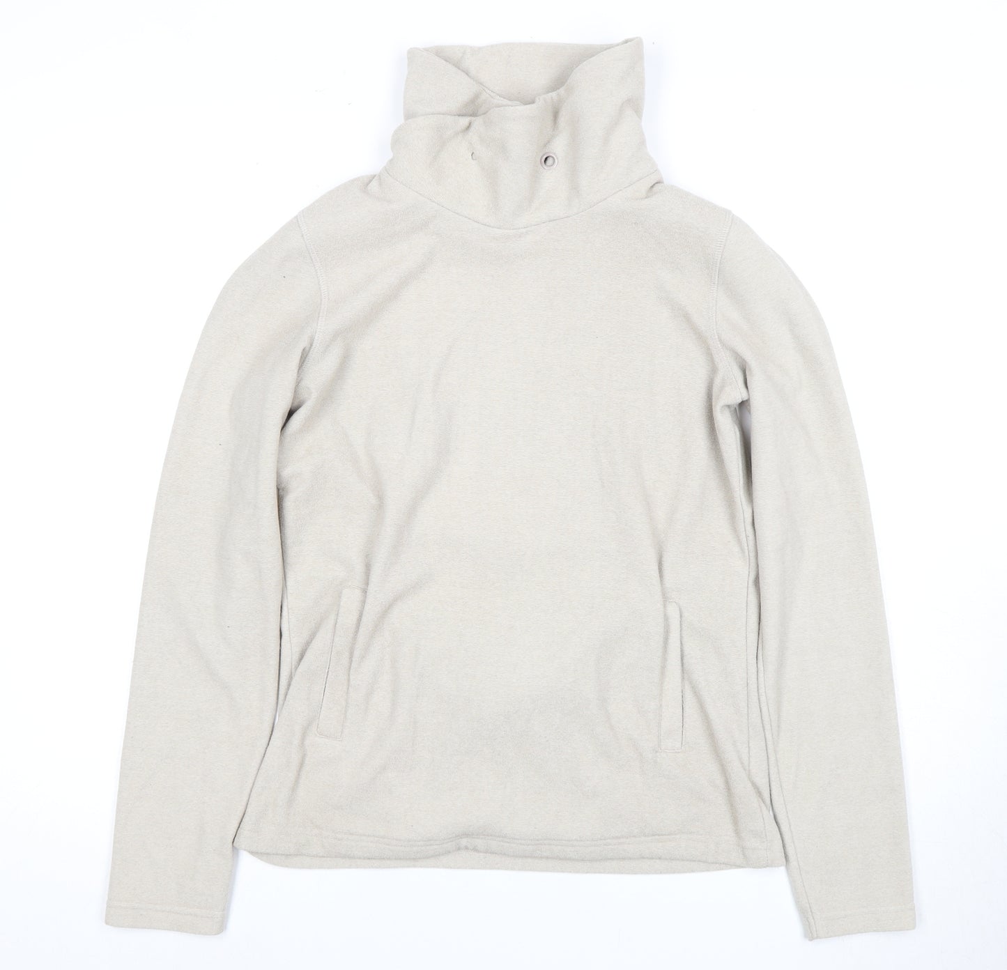 Mountain Warehouse Women's Beige Cowl Neck Sweatshirt Size 10