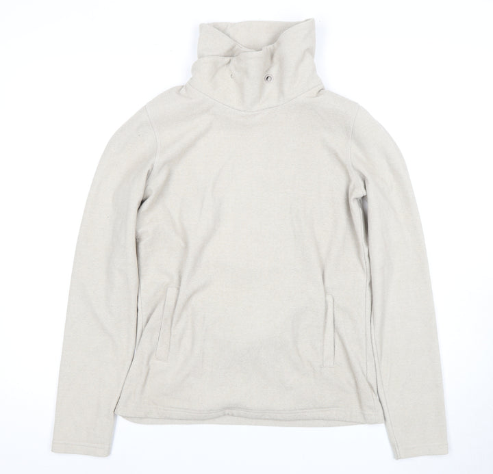 Mountain Warehouse Women's Beige Cowl Neck Sweatshirt Size 10