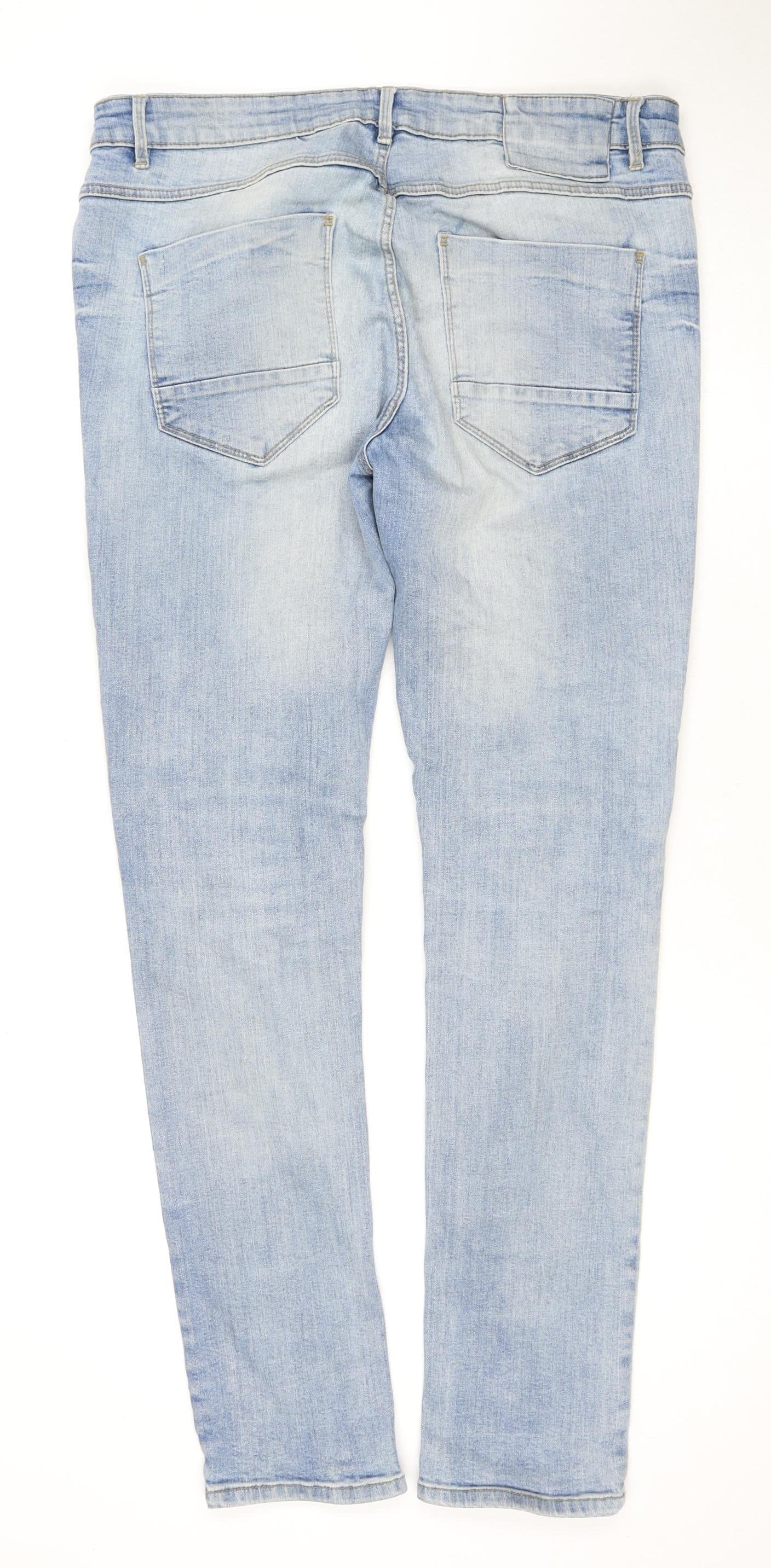 River Island Men’s Blue Skinny Jeans Size 34