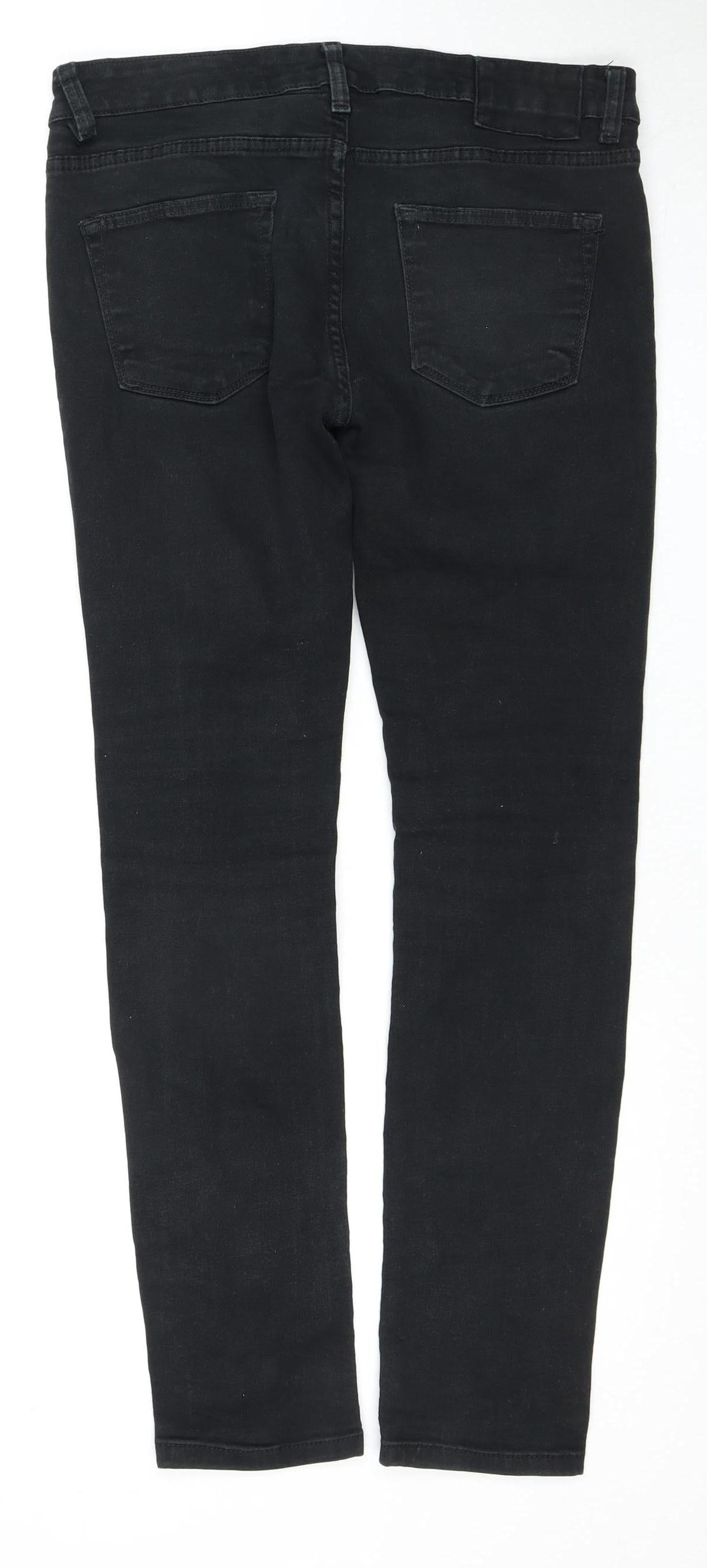 River Island Men's Black Skinny Jeans, Size 32 - Stylish & Comfy