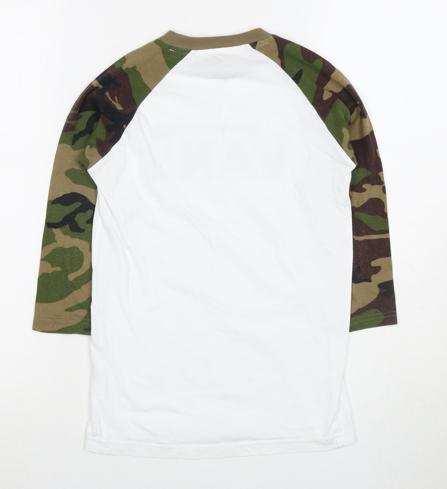 Vans Boys White Camouflage Long Sleeve T-Shirt Size S