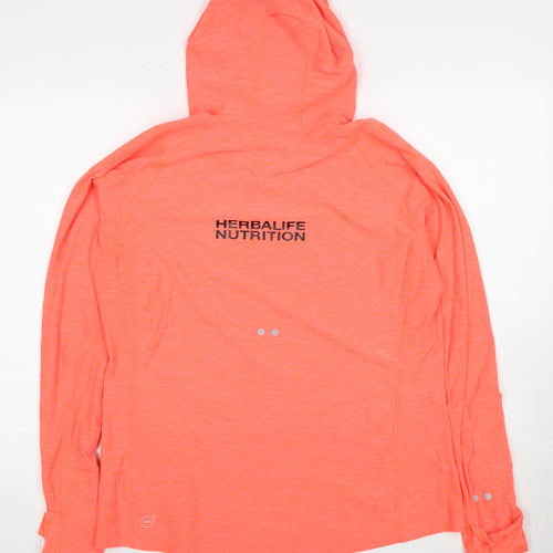 Puma Unisex Orange Hooded Pullover, Size 16, Long Sleeve
