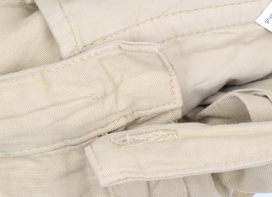 Zara Srpls Men's Beige Cargo Trousers Large