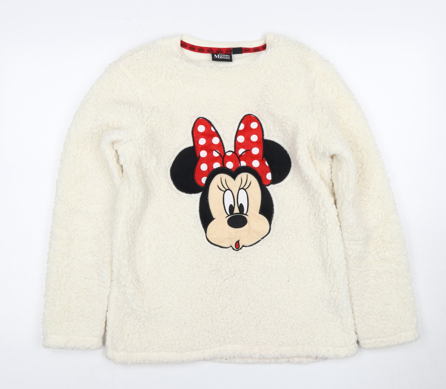 Disney Girls White Minnie Mouse Fleece Lounge Set 12-13 Years