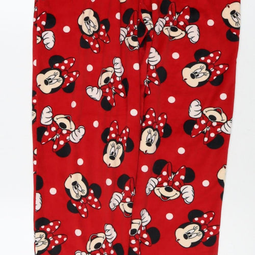 Disney Girls Red Minnie Mouse Pyjama Pants - Size M