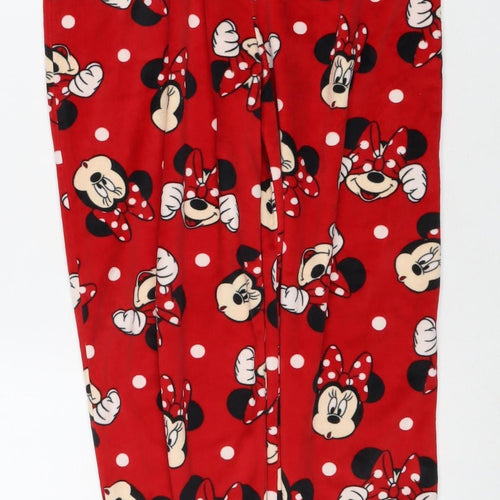 Disney Girls Red Minnie Mouse Pyjama Pants - Size M
