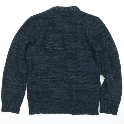 Carhartt Men's Green Lambswool Pullover Jumper L