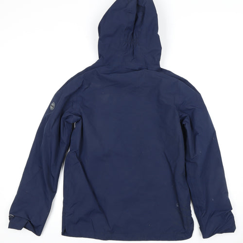 Regatta Boys Blue Rain Coat 2XL Waterproof Hooded Jacket