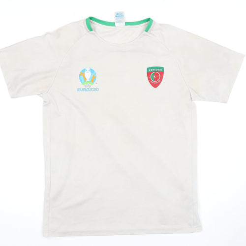 Euro 2020 Men's Beige Jersey - Size S, Football Style