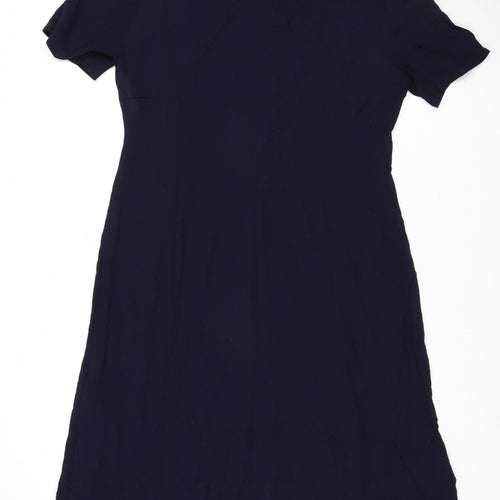 Marks and Spencer Women's Blue Shirt Dress Size 14