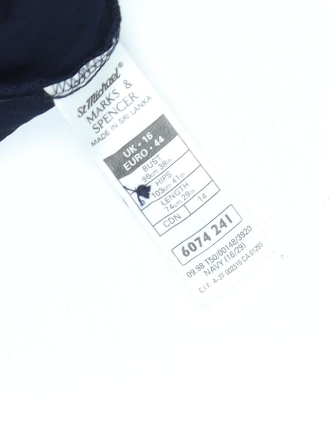 Marks and Spencer Women's Blue Shirt Dress Size 14