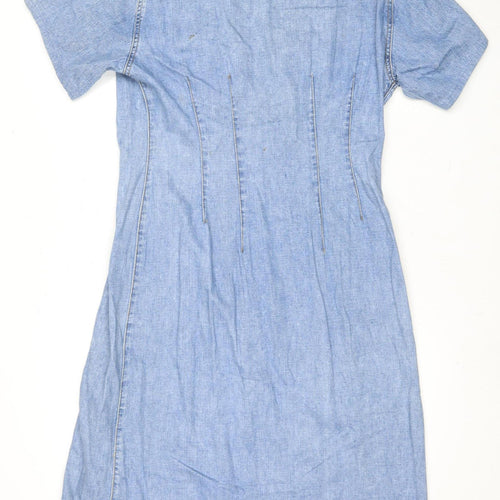 Just Jeans Women's Blue Shirt Dress Size 14, Casual Denim