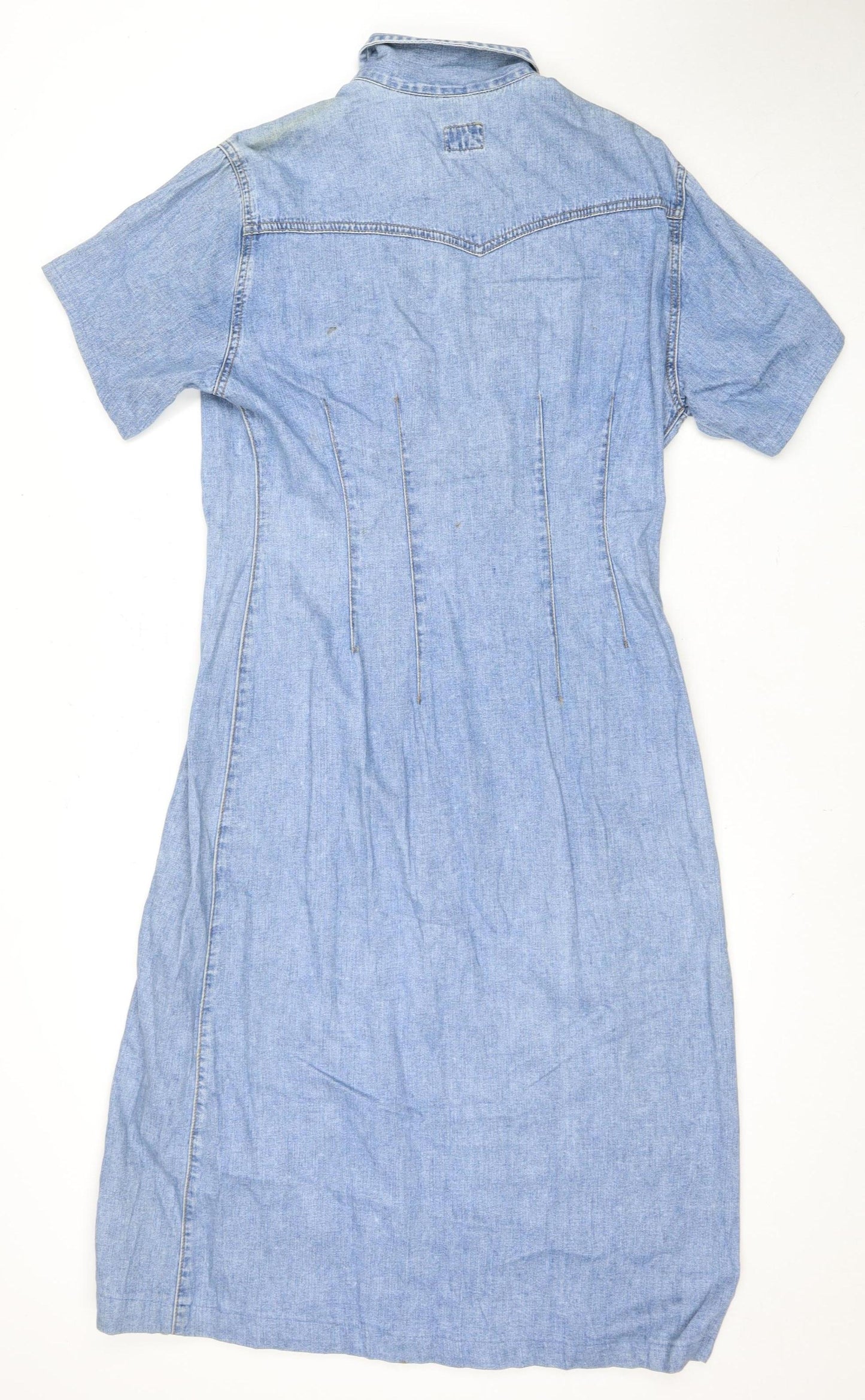 Just Jeans Women's Blue Shirt Dress Size 14, Casual Denim