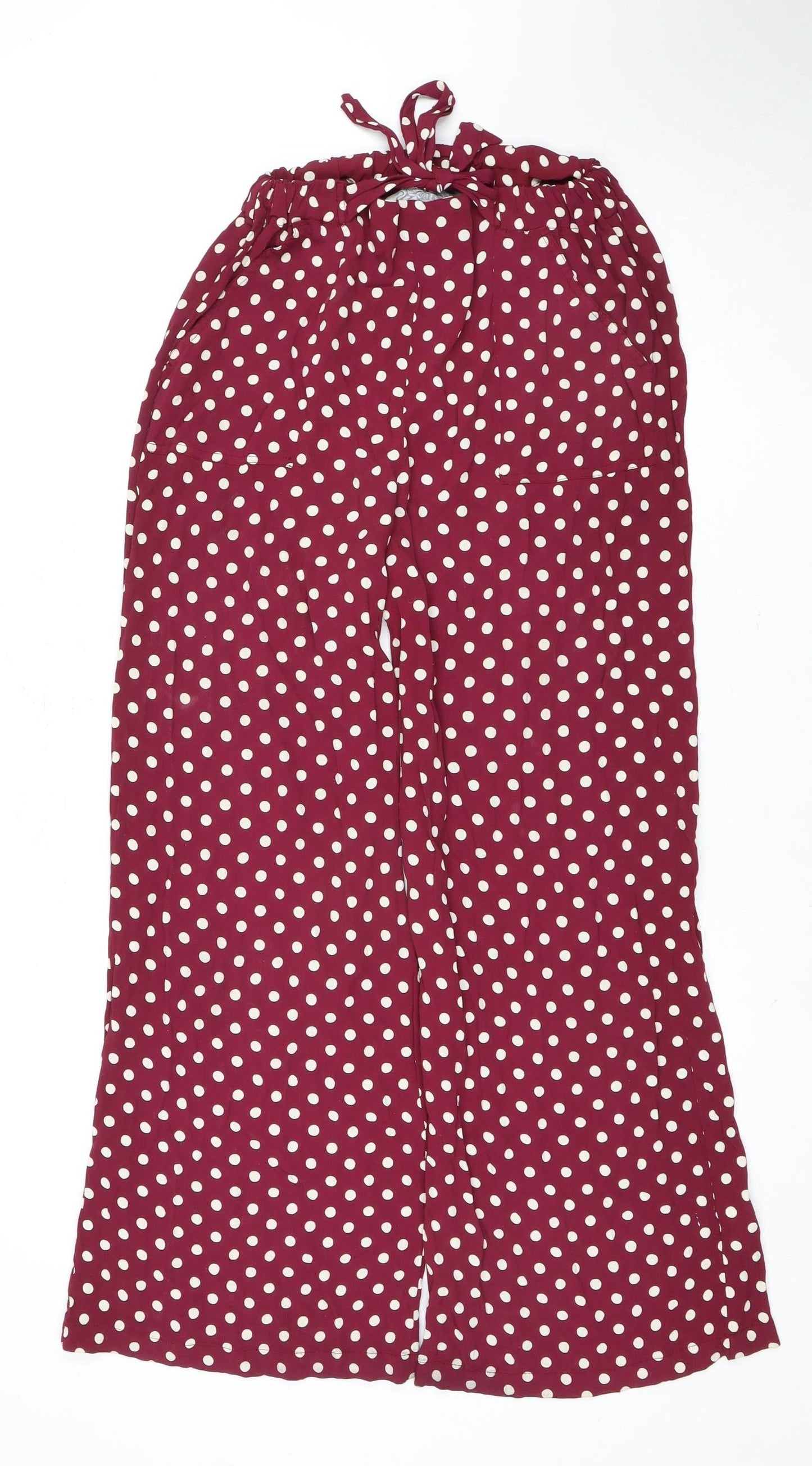 The Seamstress Polka Dot Wide-Leg Trousers, Size 10