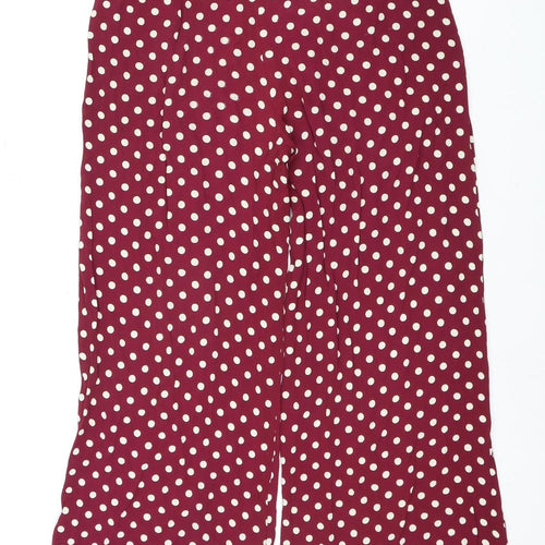 The Seamstress Polka Dot Wide-Leg Trousers, Size 10