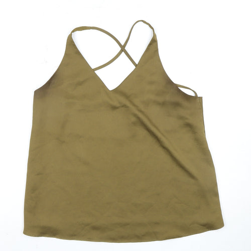 River Island Green Camisole Tank Top - Size 10