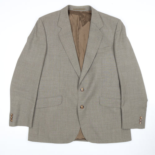 Creation Luis Fable Men's Beige Blazer, Size 42R, Single-Breasted