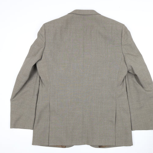 Creation Luis Fable Men's Beige Blazer, Size 42R, Single-Breasted