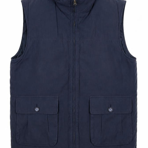 Northwood Men's Blue Waistcoat, S, Zipped Pockets
